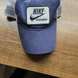 Nike Navy and White Sportswear Hat